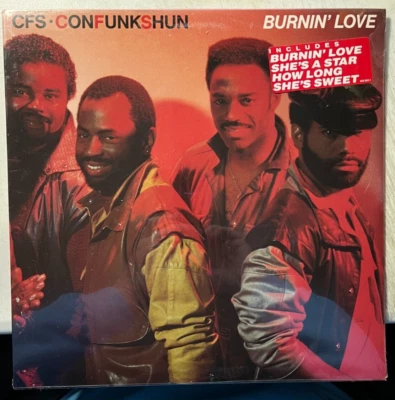 CFS Con Funk Shun Burnin' Love 1986 Polygram LP NEW! SEALED! confunkshun burning - Image 1 of 3