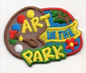 ART IN THE PARK Iron On Patch Crafts Art Fun - Picture 1 of 1