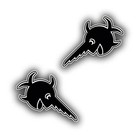 U-Boot 96 lachender Schwertfisch Sägefisch Aufkleber U96 Fisch je 10x8cm  #A5409