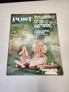 Saturday Evening Post Apr 6 1968 Mentally Ill; JFK Assassination  - Picture 1 of 5