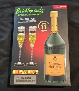 Brickcraft Chateau de Brick Flasche Ziegel Bausatz, 136-Kunststoff Stück Set, - Bild 1 von 2