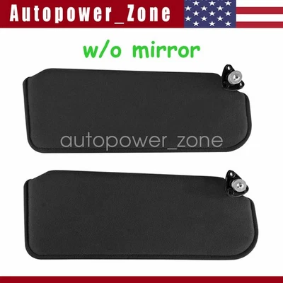 For 93-02 Pontiac Firebird sun visor set BLACK w/o mirrors 94 95 96 97 98 99 01 Foto 1 de 4