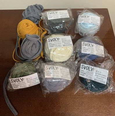 Lot of Svoly T-shirt Yarn Tshirt 100% Cotton Assorted Colors made In Ukraine - Image 1 of 4