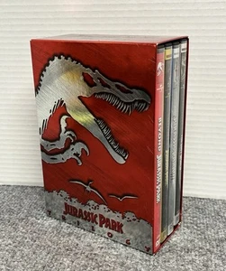 Jurassic Park Trilogy DVD 4-Disc Set with Slipcover Box - Bild 1 von 4