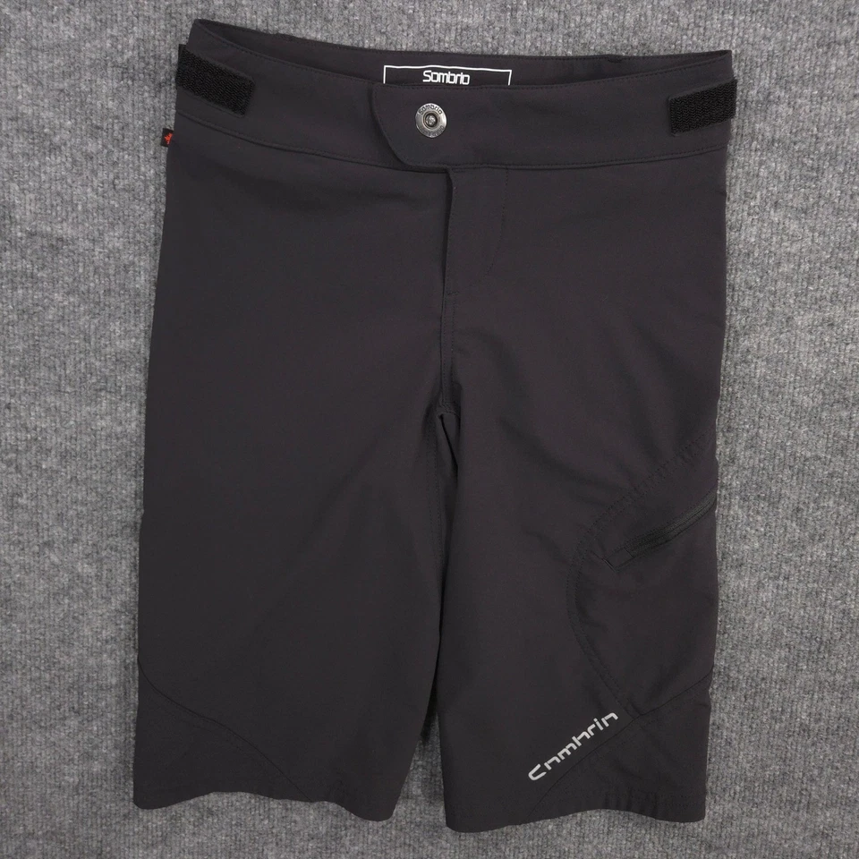 Sombrio Groms 短裤青少年 8 黑色性能户外山地自行车骑行 — 第 1/4 张图片