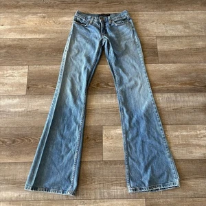 VTG Juicy Couture Flare Jeans Womens 24 Blue Low Rise Made in Glamorous USA - Picture 1 of 13