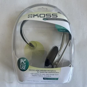 Koss CS95 Kommunikation Stereo Kopfhörer mit Mikrofon, PC Gaming, VoIP, 8 Fuß Kabel, - Bild 1 von 6