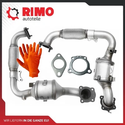 Per Ford C-Max II 1.0 EcoBoost (dal 2012) Catalizzatore Con Kit Montaggio Catalizzatore - Immagine 1 di 2