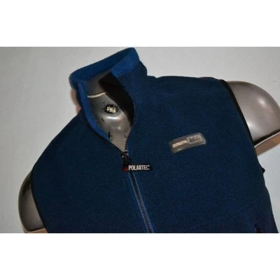 40661 REI Fleece Jacket Vest Polartec Blue Polyester Size Small Mens - Image 1 of 4