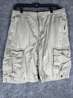 Pantalones Cortos Carga Tony Hawk De Colección Para Hombre 33 33x11 Beige Monopatín Algodón Informal Foto 1 de 4