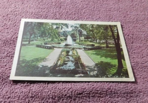 Kellogg Park & Fountain Battle Creek, Michigan Vintage Postcard 1949 - Picture 1 of 2