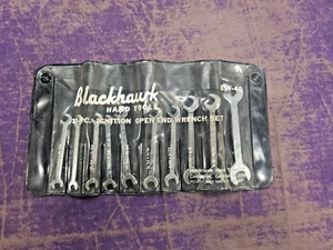 SET CHIAVI DI ACCENSIONE VINTAGE 10 PEZZI BLACKHAWK CON SACCHETTO da 13/64" a 1/2", EW-40, USA - Foto 1 di 19