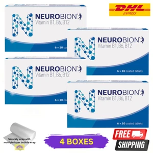 4 X Neurobion 60's Vitamin B1, B6, B12 Improves Nerve Health & Function -Express - Picture 1 of 6