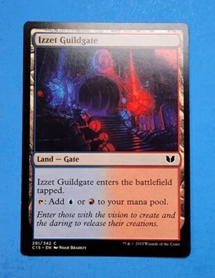1x Izzet Guildgate Commander 2015 Mtg Magic Gathering Dual Land Gate Card 291 - Image 1 of 2