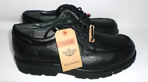 Dockers Stain Defender Shoes Black Lace Up Men's Size 9.5 M - Picture 1 of 11