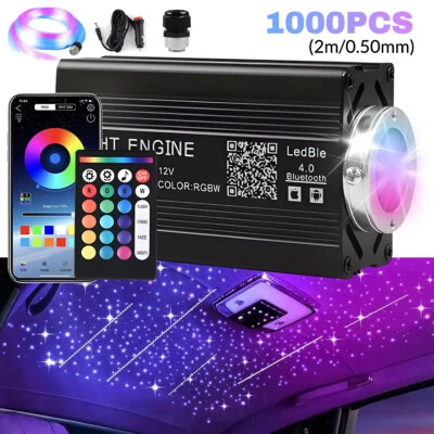 1000Pieces Twinkle Meteor Fiber Optic Star Lights for Car APP & Remote Control - Image 1 of 4