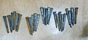 Antik ~ Ausschlachten ~ 25 geschnittene quadratische Nägel 2" lang in gutem gebrauchten ~ #2941 - Bild 1 von 3