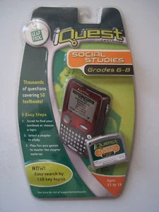 LEAP FROG iQUEST SOCIAL STUDIES Cartridge Grades 6-8 Thousands of Questions - Picture 1 of 7