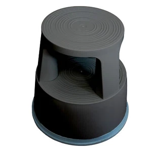 Westcott Rollhocker Schwarz, Tritthocker 3 Gleitrollen, Stopautomatik, TÜV - Bild 1 von 5