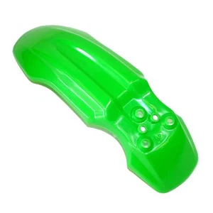Green Plastic Front Wheel Mud Guard Fender CRF50 Style PIT PRO Trail Dirt Bike - Picture 1 of 3