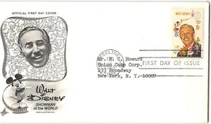 US #1355 FDC Marceline MO, that was Walt Disney's boyhood home, 1968 - Picture 1 of 1
