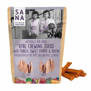 Vitalkaustange Pute Biotin Leinsamenöl 150g Hundefutter Snack gesund natürlich - Picture 1 of 2