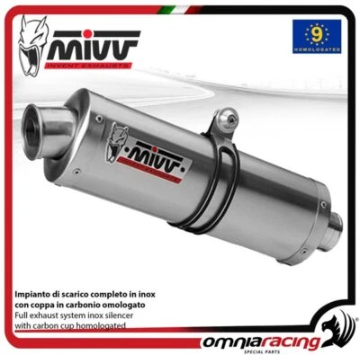 MIVV OVAL Scarico completo omologato 2x1 per YAMAHA TMAX 500 2001>2007 - Immagine 1 di 4