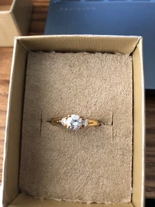 Moissanite Fire .80 carat Ring sz 7, JTV - Picture 1 of 5