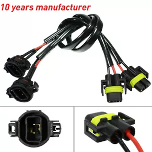 GLOFE H16 H8 PSX24W 5202 H11 to Conversion Harness Pigtail Extension Socket - Picture 1 of 6