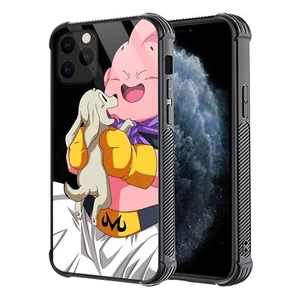 iPhone 7 8 Plus XS MAX 11 Pro Max 12 13 Glass Case Anime Dragon Ball Majin Buu - Photo 1 sur 7
