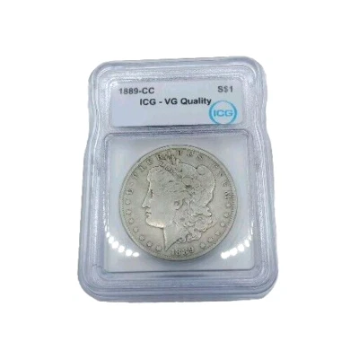 1889-CC Morgan Dollar ICG-VG Quality Details - Image 1 of 3