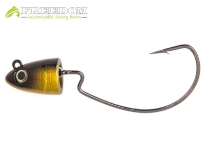 Hydra Swimbait Head Hold Shad  by Freedom Made in USA Jig mit Wechselhaken  - Bild 1 von 4
