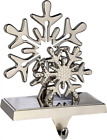 WeRChristmas Silver Plated Snowflake Stocking Holder Christmas 