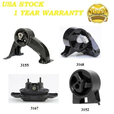 4 PCS MOTOR & TRANSMISSION MOUNT FIT 2007-2010 Chrysler Sebring 2.4L & 2.7L - Image 1 of 4