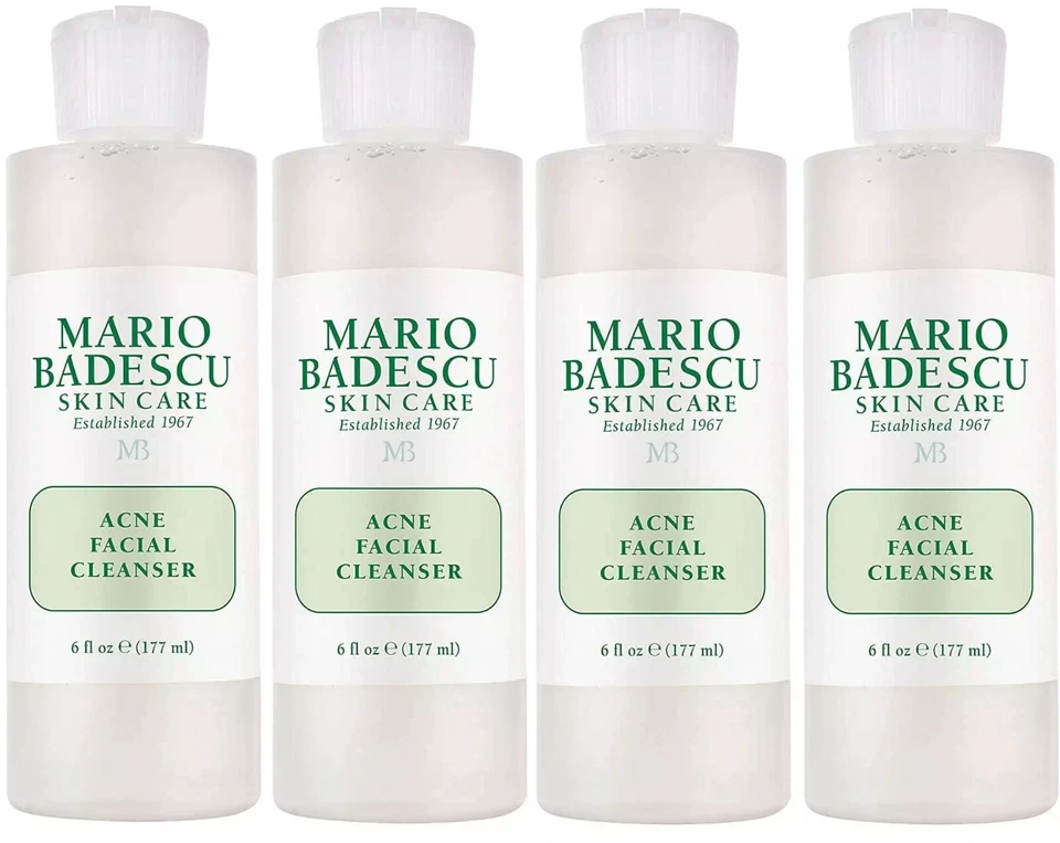 Mario Badescu Face Wash Combination Oily Skin 6oz Lot Of 4 Acne Cleanser - Image 1 of 1