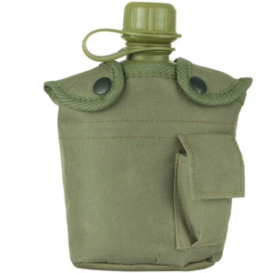 Military Patrol Water Bottle Army Canteen & Carry Case Alice Hiking Travel Olive - Picture 1 of 1