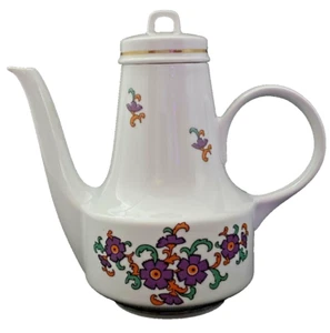 Caffettiera Graf Von Henneberg metà secolo fiore moderno 1777 RDT Germania MC - Foto 1 di 12