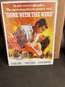 Gone With The Wind Movie Poster Metal Sign 16x13 Metal Sign Brand New - Picture 1 of 1