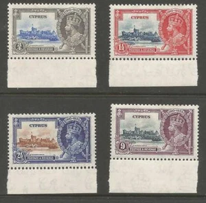 CYPRUS THE 1935 GV SILVER JUBILEE SET FINE MINT MARGINALS CAT £35 - Picture 1 of 2