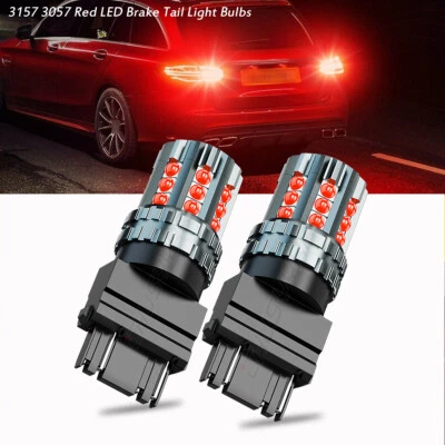 For Chevrolet Colorado 2004-2012 2X 3156 3157 Brake Tail Light Red LED Bulbs - Image 1 of 4