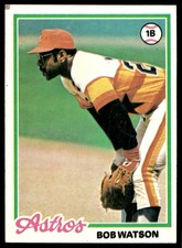 1978 Topps 330 Bob Watson   Houston Astros  Baseball Card
