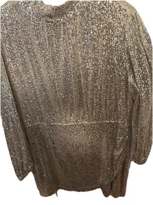 HOT Womens Sexy Sequin Long Sleeve Bodycon Mini Dress Ladies Slim Party Gowns - Picture 1 of 2