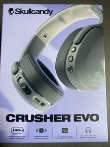 Casque supra-auriculaire sans fil Skullcandy Crusher Evo S6EVW-N744 - Gris froid neuf boîte - Photo 1 sur 1