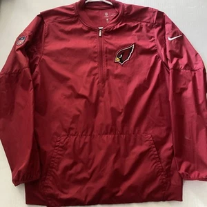 Nike On-Field Arizona Cardinals Lateral 1/4 Cremallera Pullover Hombres’s L Chaqueta Dri Fit - Imagen 1 de 14