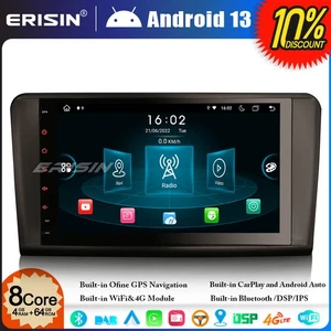 8-Kern Android 14 Autoradio GPS Navi Mercedes ML/GL Klasse W164 X164 DAB+BT 64GB - Bild 1 von 24