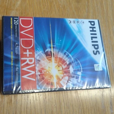 Philips DVD+RW Rewritable Discs 4.7 GB, 120 Minutes 1-4 Certified Speed - Image 1 of 4