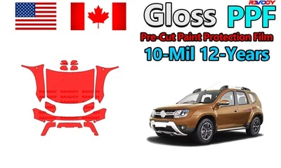 Película de protección de pintura PPF precortada de 10 mil para Renault Duster Base 2015-2020 Foto 1 de 4