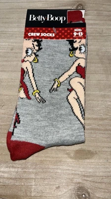 Betty Boop - Calcetines de tripulación - Talla 9-13 Foto 1 de 3