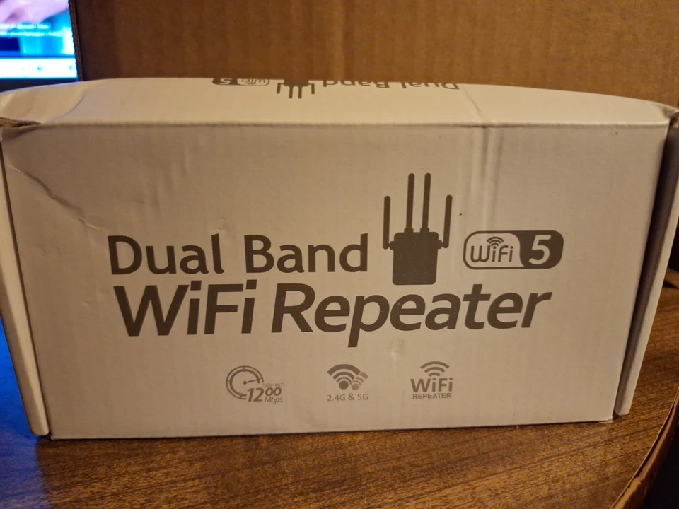 Repetidor Wi-Fi banda dupla Wifi 5 AC1200 2.4G/5G extensor - Imagem 1 de 1