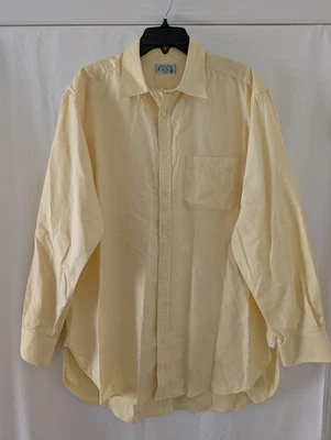 Camisa Thomas Rosa Abotonada Amarillo Pinpoint Oxford Para Hombre Extra Grande XL Foto 1 de 3